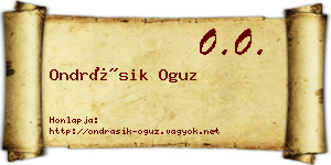 Ondrásik Oguz névjegykártya